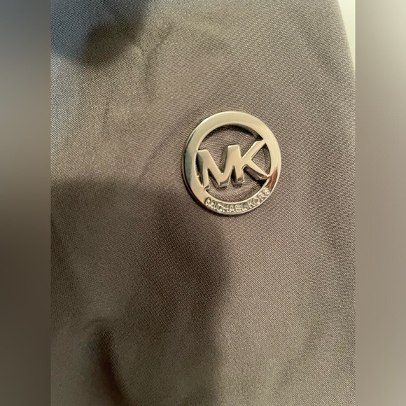 Michael Kors Girls Gray Zip Up Hooded Lined Logo Jacket size 10/12 - Picture 6 of 8